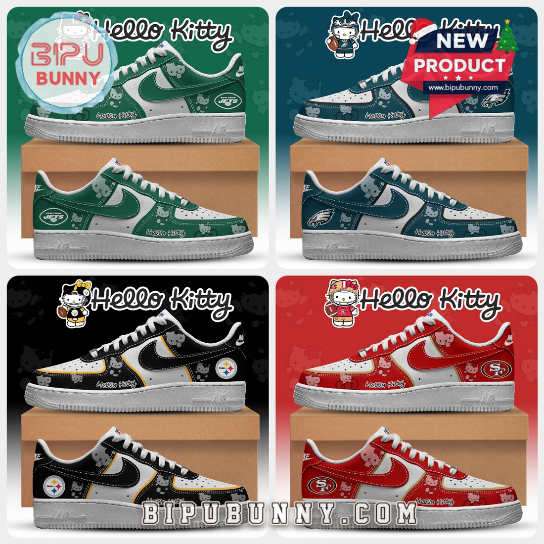 All Team NFL x Hello Kitty Limited Edition Air Force 1 All Team NFL x Hello Kitty Limited Edition Air Force 1