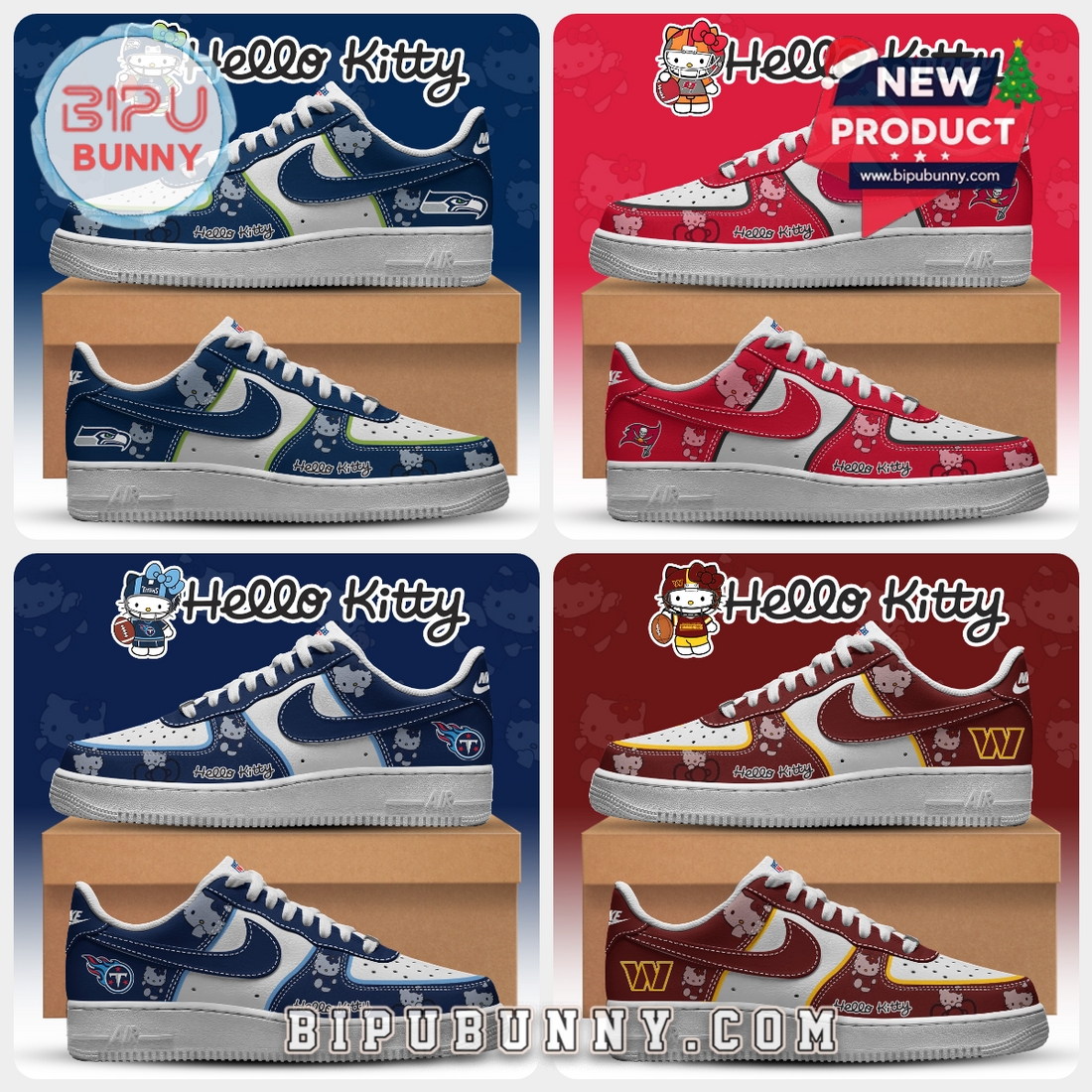 All Team NFL x Hello Kitty Limited Edition Air Force 1 All Team NFL x Hello Kitty Limited Edition Air Force 1