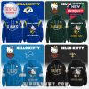 NFL Hello Kitty hoodies for the Los Angeles Rams, Green Bay Packers, Detroit Lions, and New Orleans Saints with adorable designs and team logos.