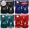 NFL Hello Kitty hoodies for the New Orleans Saints, Philadelphia Eagles, New York Giants, and San Francisco 49ers, featuring cute Hello Kitty designs and team logos.
