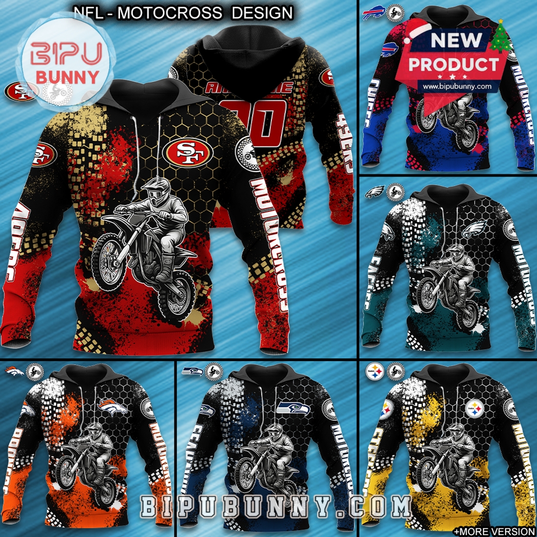 All Team NFL x Motorcross Limited Edition Hoodie All Team NFL x Motorcross Limited Edition Hoodie