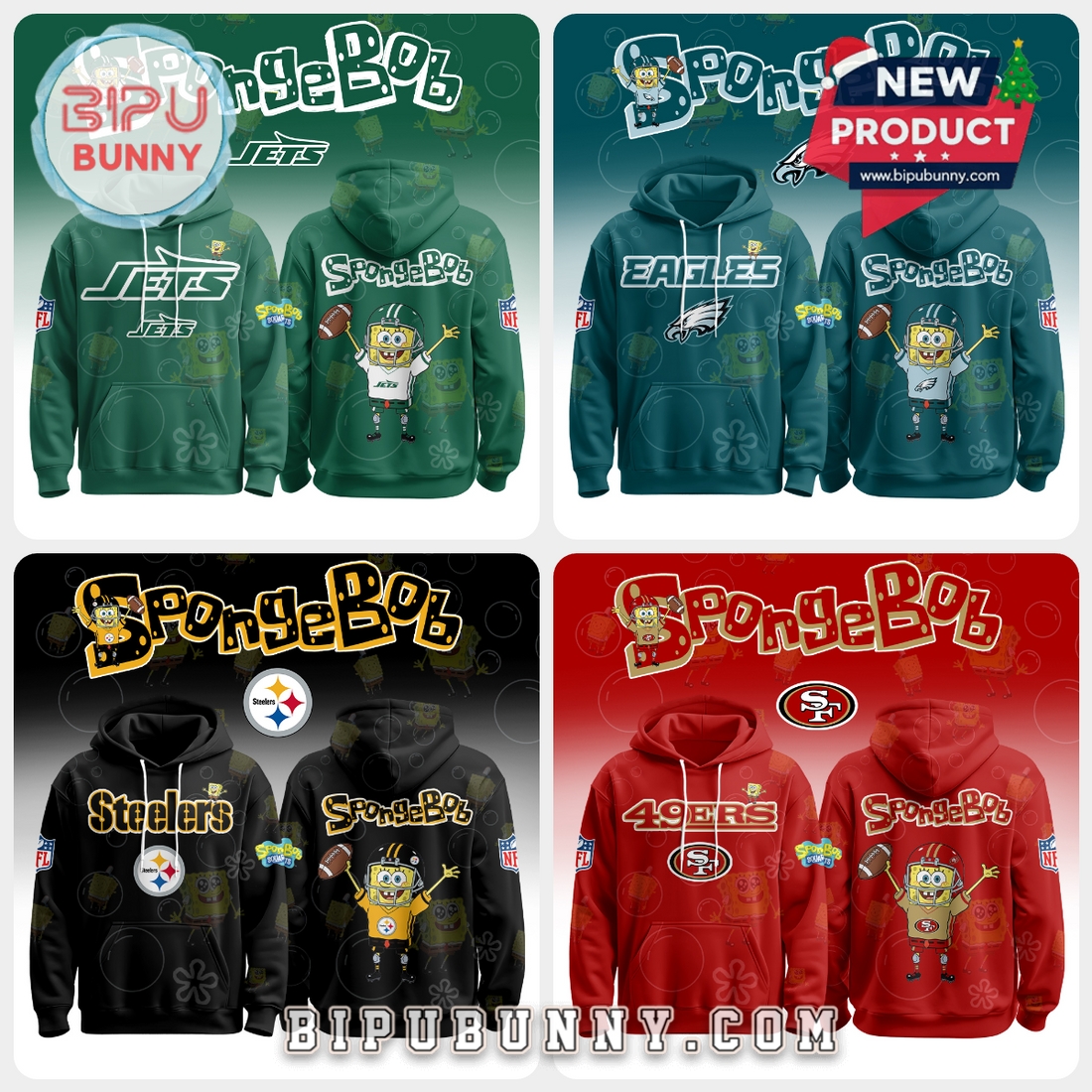All Team NFL x SpongeBob Limited Edition Hoodie All Team NFL x SpongeBob Limited Edition Hoodie