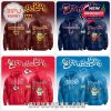 NFL Spongebob hoodies for the Titans, Commanders, Chiefs, and Lions with Spongebob designs in team colors and logos.