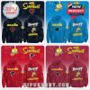 NFL Bart Simpson hoodies for the Chicago Bears, Carolina Panthers, Atlanta Falcons, and Arizona Cardinals, featuring Bart in football gear with team logos and vibrant colors.