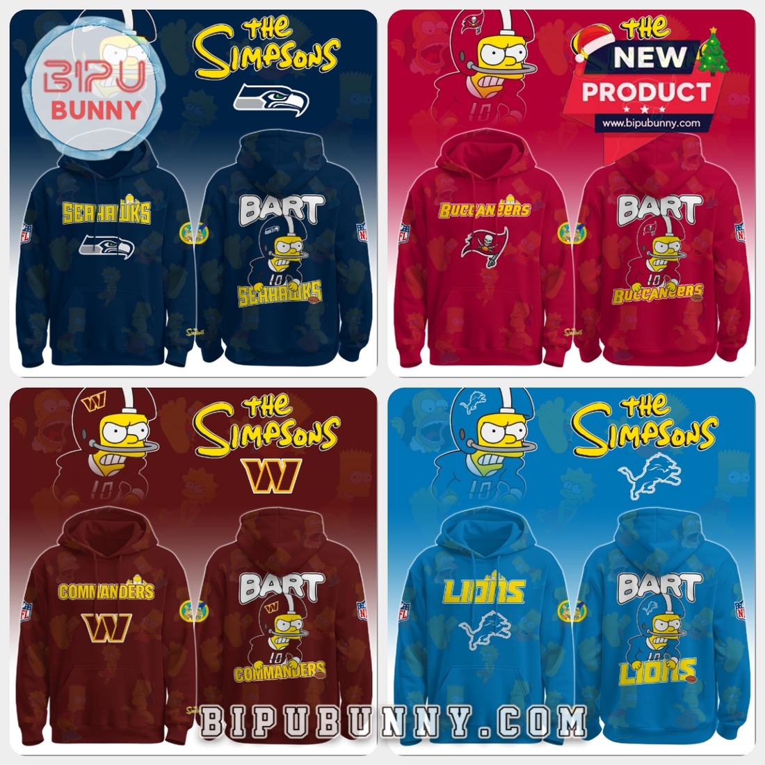 All Team NFL x The Simpson Limited Edition Hoodie All Team NFL x The Simpson Limited Edition Hoodie