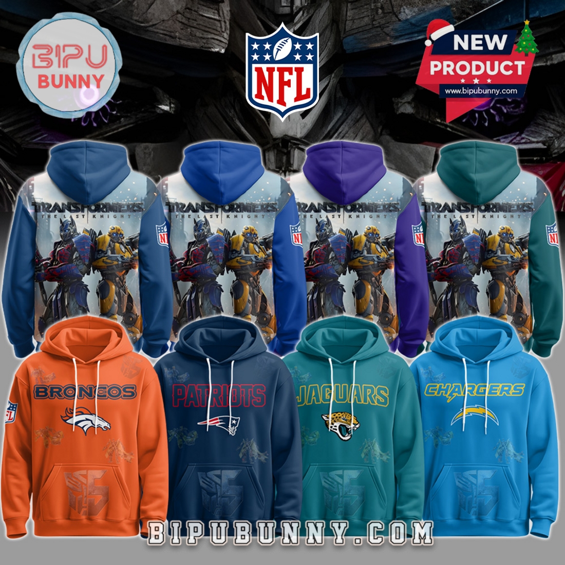 All Team NFL x Transformers Limited Edition Hoodie All Team NFL x Transformers Limited Edition Hoodie