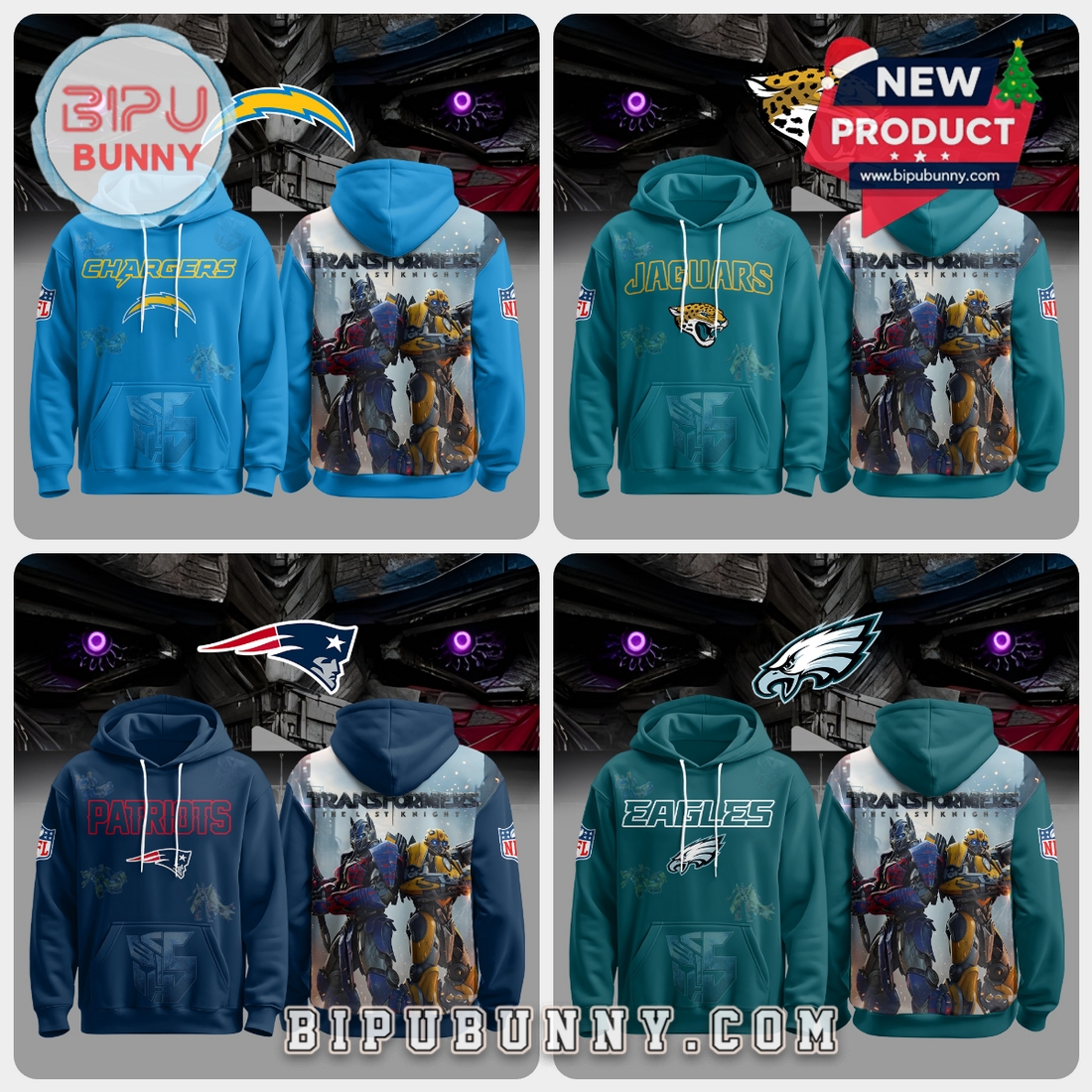 All Team NFL x Transformers Limited Edition Hoodie All Team NFL x Transformers Limited Edition Hoodie