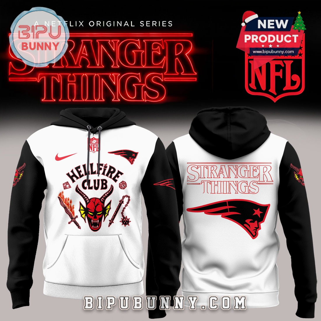 All Teams NFL x Stranger Things Hoodie Limited Edition All Teams NFL x Stranger Things Hoodie Limited Edition