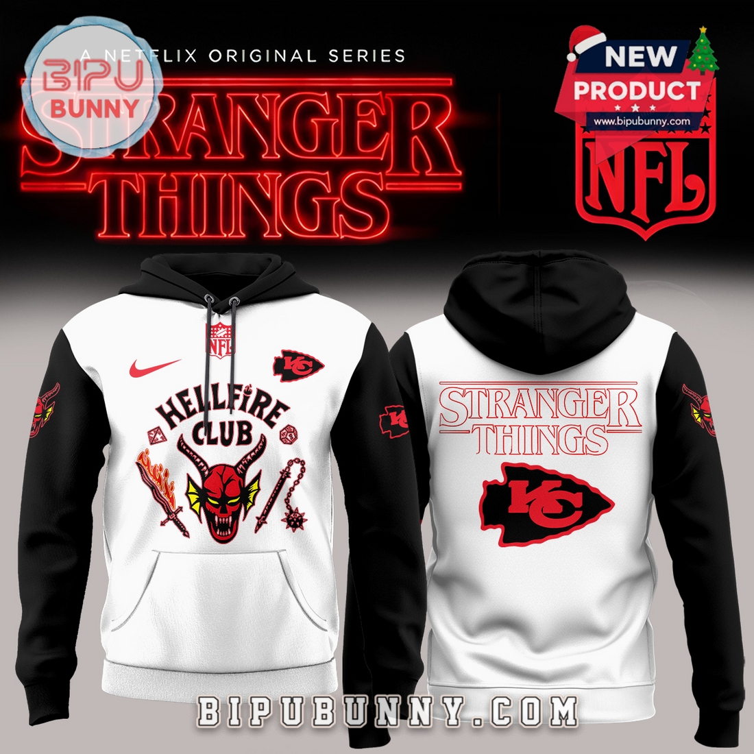 All Teams NFL x Stranger Things Hoodie Limited Edition All Teams NFL x Stranger Things Hoodie Limited Edition