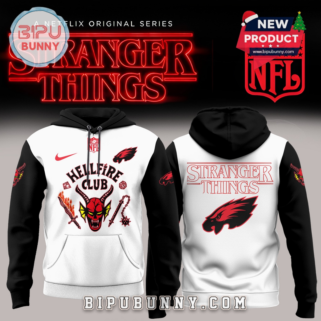All Teams NFL x Stranger Things Hoodie Limited Edition All Teams NFL x Stranger Things Hoodie Limited Edition