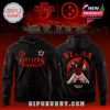 Stranger Things x Pittsburgh Steelers horror crossover hoodie with stylized team name and full-back Vecna print!