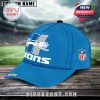 Detroit Lions cap with team branding and front customization area for fan names!