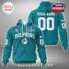 Miami Dolphins custom hoodie with retro logo and Super Bowl LIX touch!