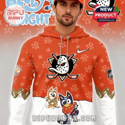 Anaheim Ducks NHL Bluey Night Limited Hoodie