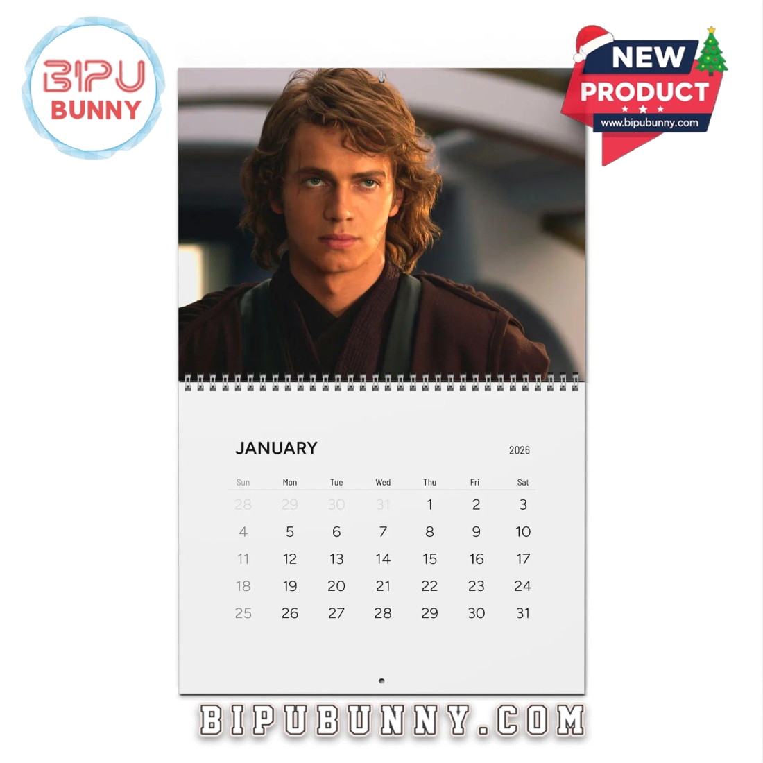 Anakin Skywalker 2026 Wall Calendar Anakin Skywalker 2026 Wall Calendar