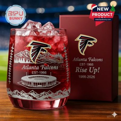Atlanta Falcons 60th Anniversary Whiskey Glass Atlanta Falcons 60th Anniversary Whiskey Glass