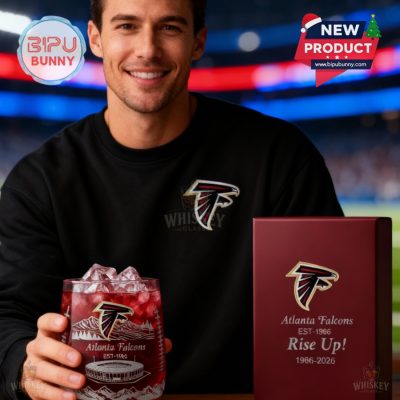 Atlanta Falcons 60th Anniversary Whiskey Glass