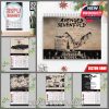 A custom-name 2026 Avenged Sevenfold calendar with black and beige design, band-inspired sketches, and monthly pages decorated with dark fantasy imagery!