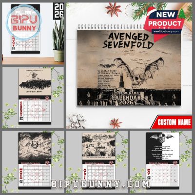 Avenged Sevenfold Wall Hanging Calendar 2026 Avenged Sevenfold Wall Hanging Calendar 2026