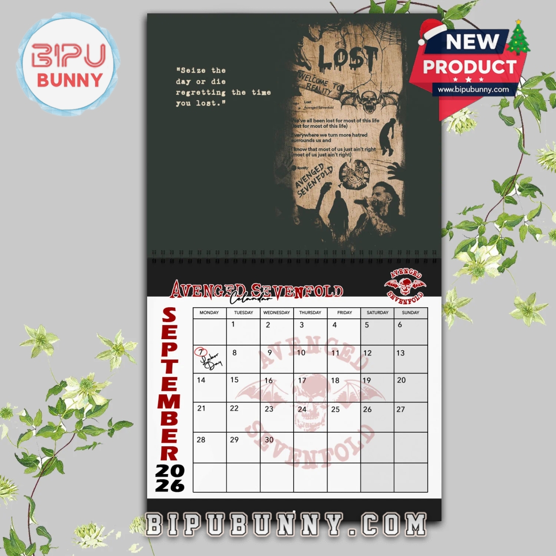 Avenged Sevenfold Wall Hanging Calendar 2026 Avenged Sevenfold Wall Hanging Calendar 2026