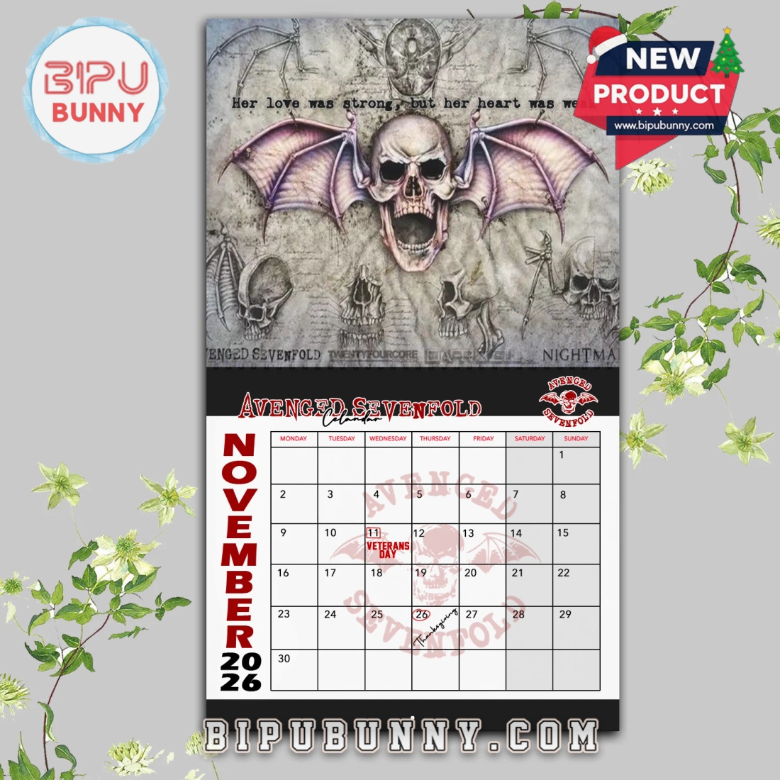 Avenged Sevenfold Wall Hanging Calendar 2026 Avenged Sevenfold Wall Hanging Calendar 2026