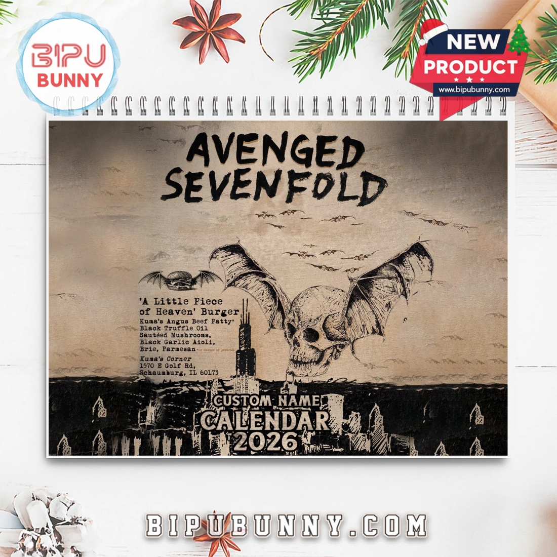 Avenged Sevenfold Wall Hanging Calendar 2026 Avenged Sevenfold Wall Hanging Calendar 2026