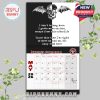A strong graphic design split with deep lyrics from “Afterlife” defines the May 2026 page in this A7X-themed calendar!