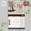 This calendar page merges gothic symbolism and philosophical lyrics, showing the surrender of the universe alongside skeletal forms!
