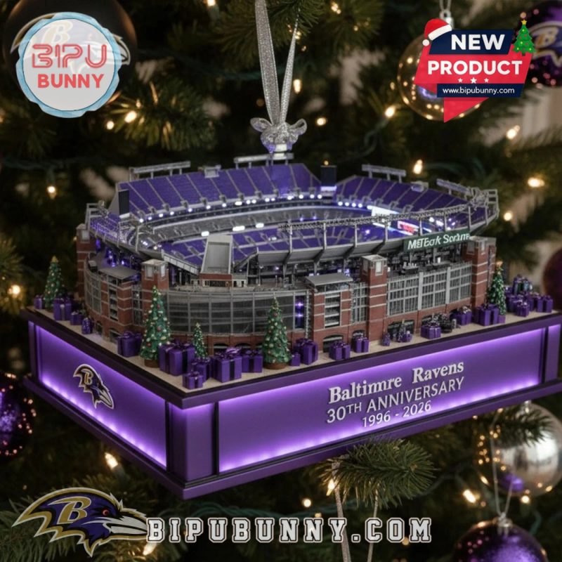 Baltimore Ravens 30th Anniversary Stadium Ornament