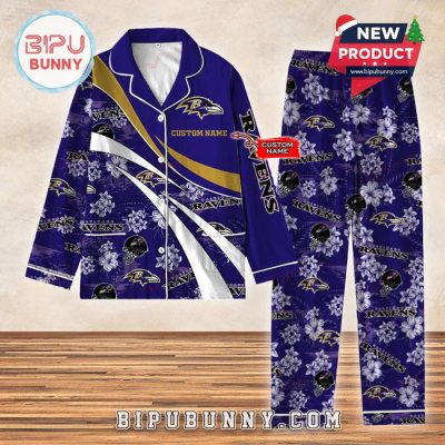 Baltimore Ravens Football Limited Edition Pajamas Set Baltimore Ravens Football Limited Edition Pajamas Set
