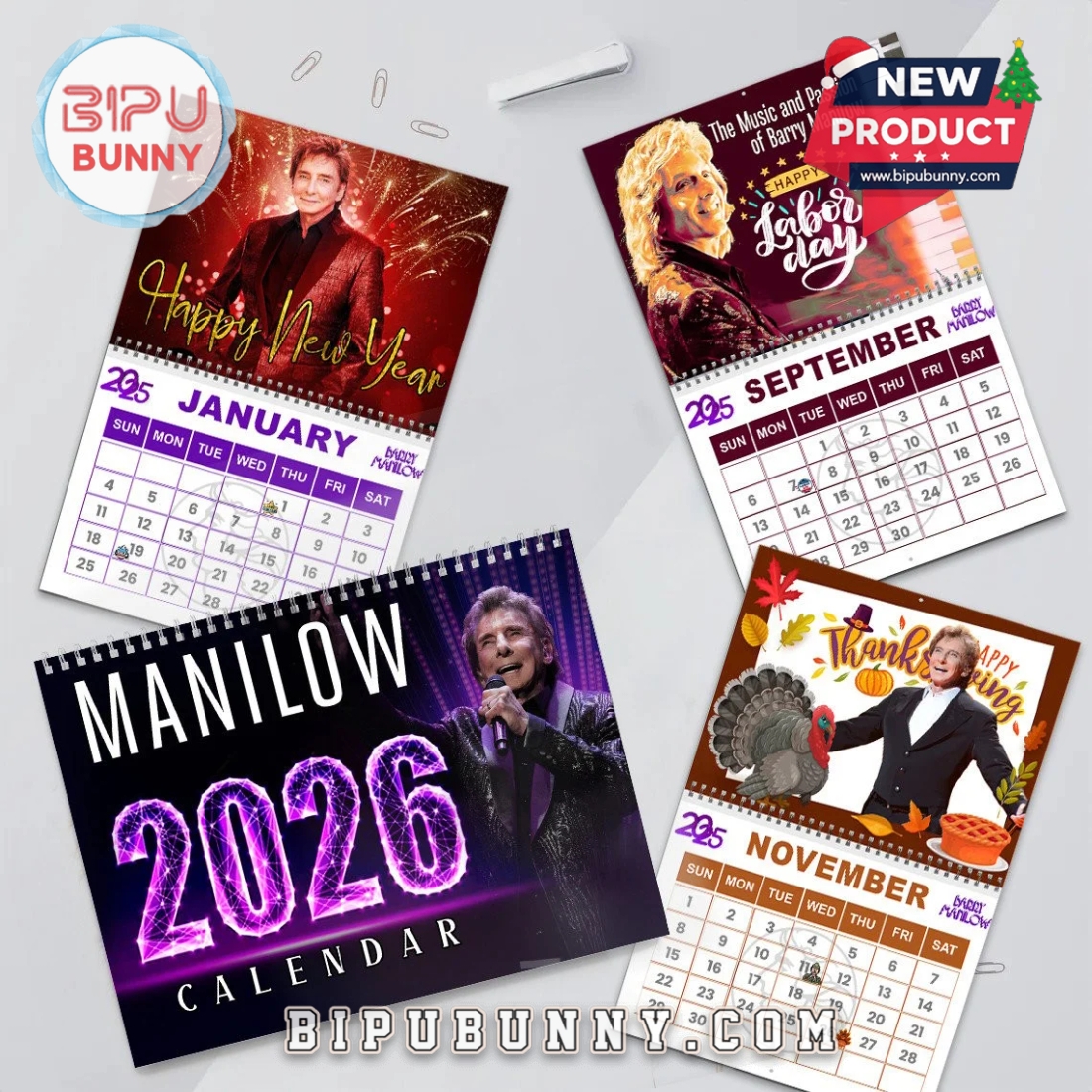 Barry Manilow Wall Calendar 2026 Barry Manilow Wall Calendar 2026