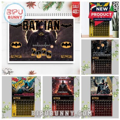 Batman Wall Hanging Calendar 2026 Batman Wall Hanging Calendar 2026