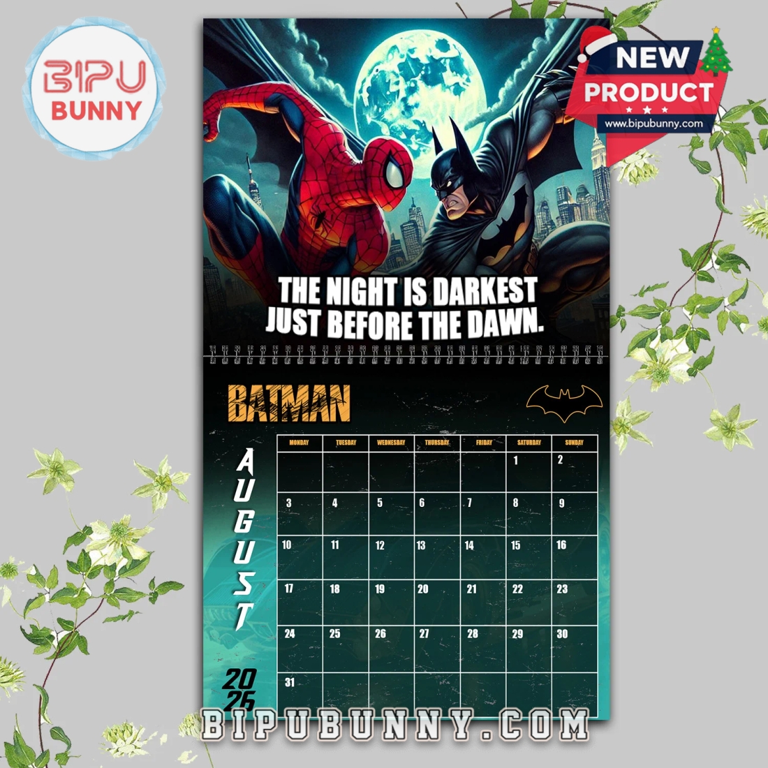 Batman Wall Hanging Calendar 2026 Batman Wall Hanging Calendar 2026