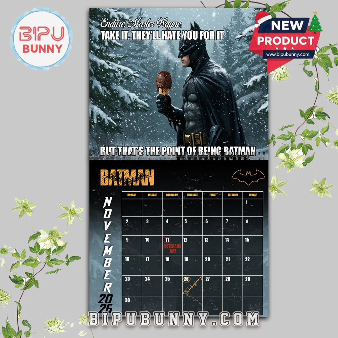 Batman Wall Hanging Calendar 2026 Batman Wall Hanging Calendar 2026