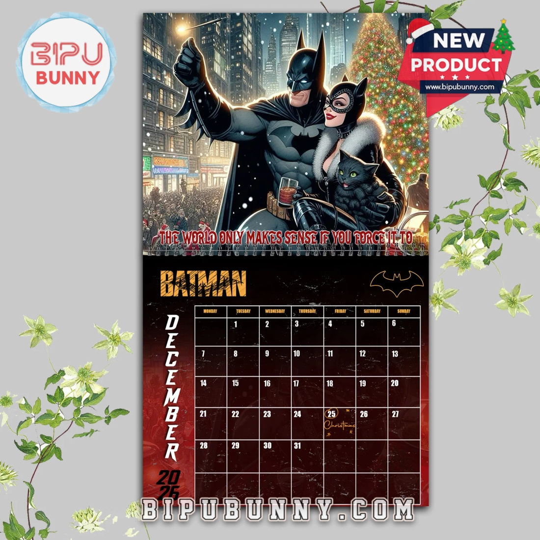 Batman Wall Hanging Calendar 2026 Batman Wall Hanging Calendar 2026