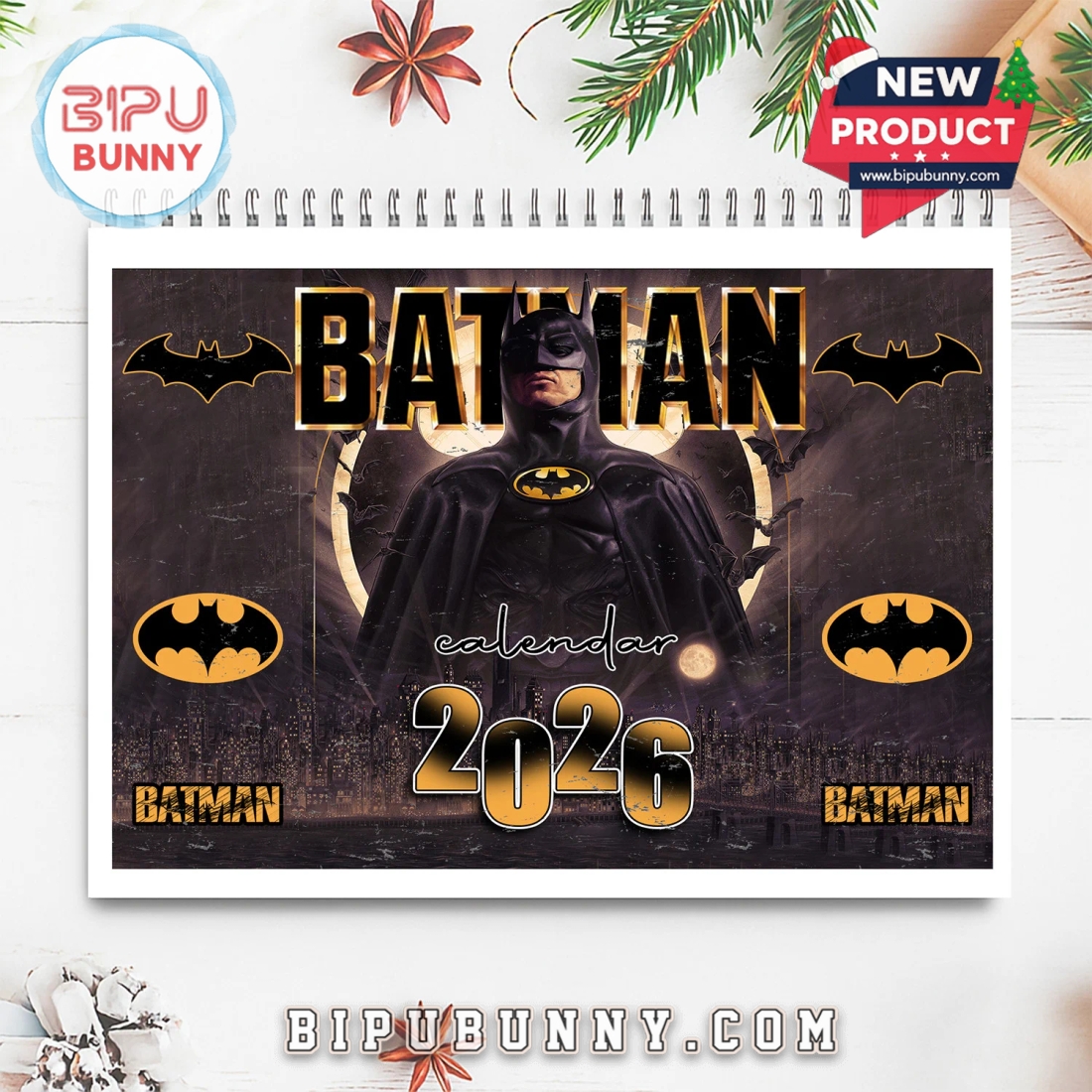 Batman Wall Hanging Calendar 2026 Batman Wall Hanging Calendar 2026