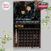 Batman February 2026 calendar design emphasizing love and heroism through Gotham visuals and an emotional quote between two iconic characters!