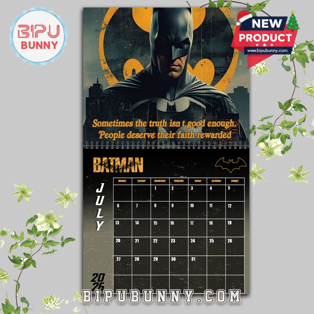 Batman Wall Hanging Calendar 2026 Batman Wall Hanging Calendar 2026