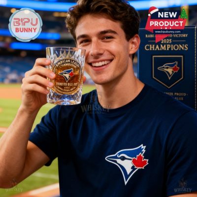 Blue Jays Champions Whiskey Glass 2025