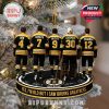 An alternative view of the Boston Bruins Legends Christmas ornament, showcasing the iconic players' figurines and the