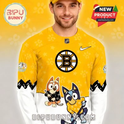 Boston Bruins NHL Bluey Night Limited Hockey Jersey