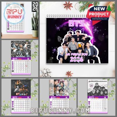 BTS Wall Hanging Calendar 2026 BTS Wall Hanging Calendar 2026