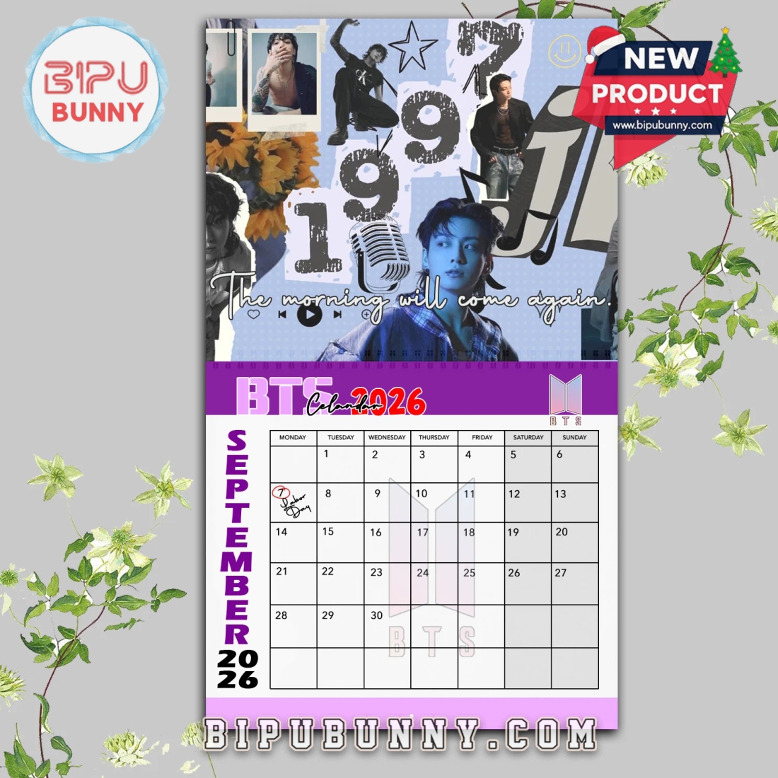 BTS Wall Hanging Calendar 2026 BTS Wall Hanging Calendar 2026