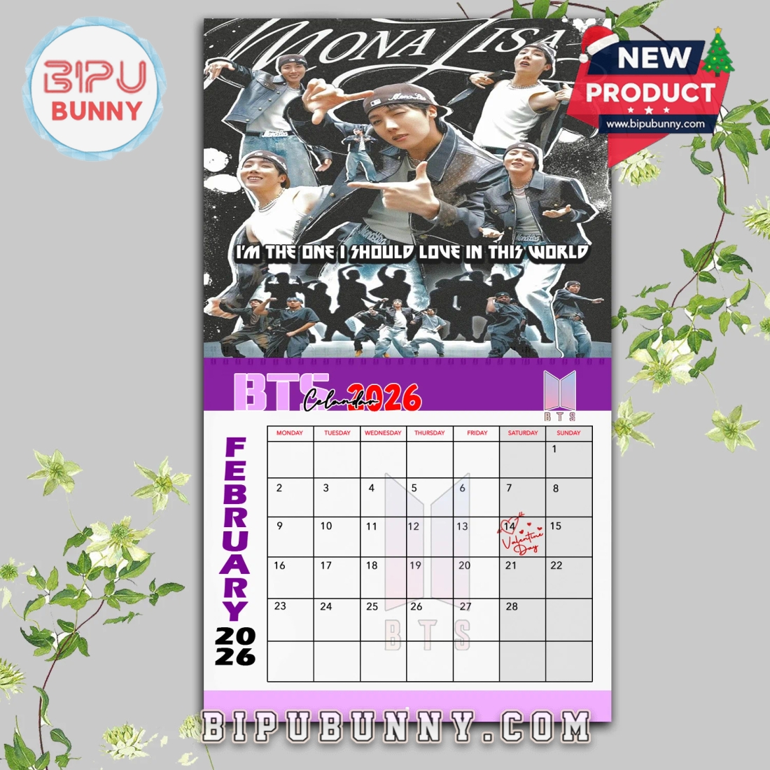 BTS Wall Hanging Calendar 2026 BTS Wall Hanging Calendar 2026