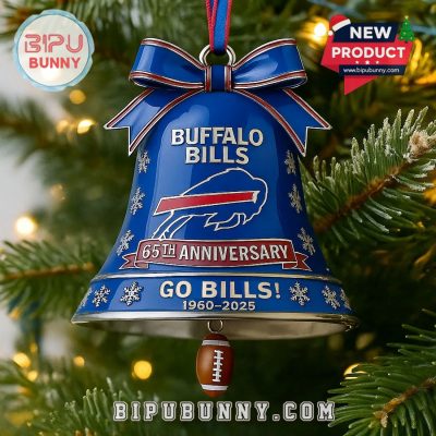 Buffalo Bills 65th Anniversary Bell Ornament