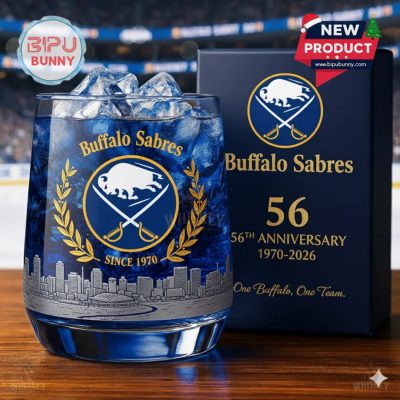 Buffalo Sabres 56th Anniversary Whisky Glass