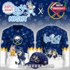 Front and back view of Buffalo Sabres Bluey Night hockey jersey!