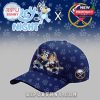 Navy blue Buffalo Sabres Bluey Night baseball cap with cartoon dogs playing hockey!