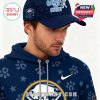 Navy cap with Bluey Night branding and Buffalo Sabres hockey logo, styled to match the themed hoodie!