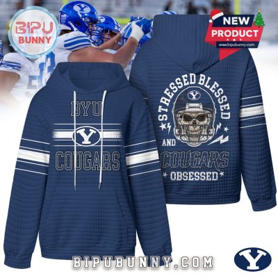 BYU Cougars NCAA Obsessed Waffle Hoodie